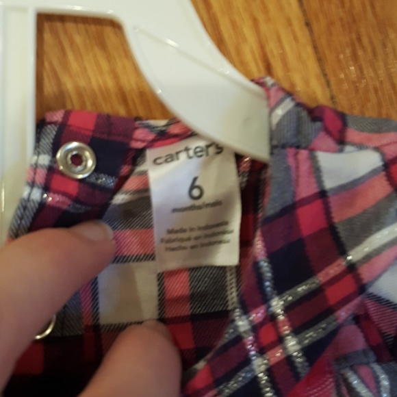 EUC Girl's 6mo 2 Piece Carter's Plaid Set - Picture 5 of 6